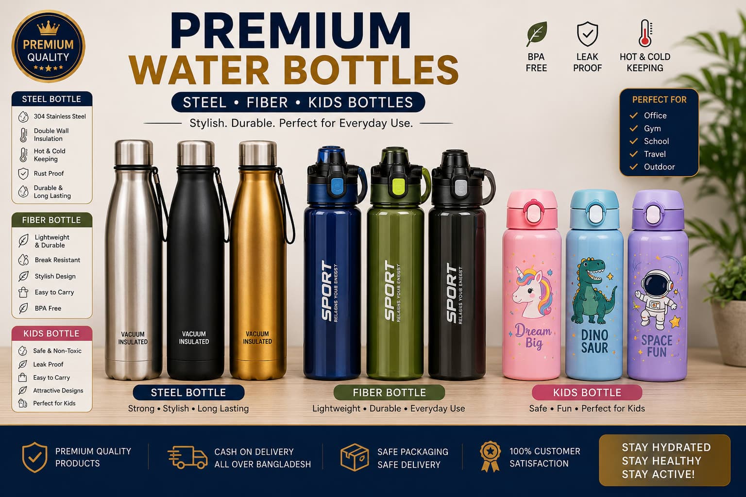 Premium bottle collection