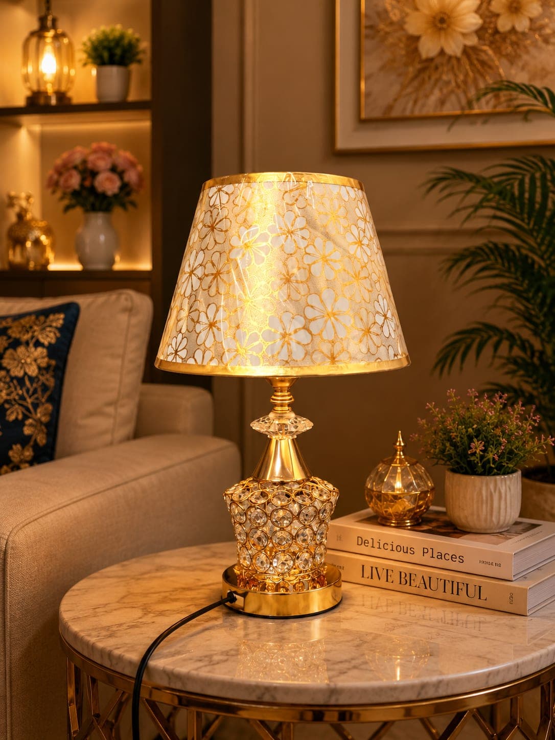 Premium Crystal Table Lamp