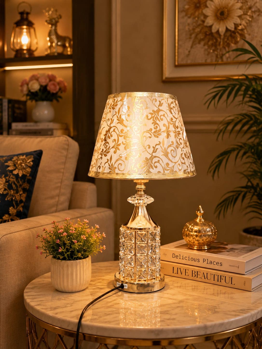 Premium Crystal Table Lamp