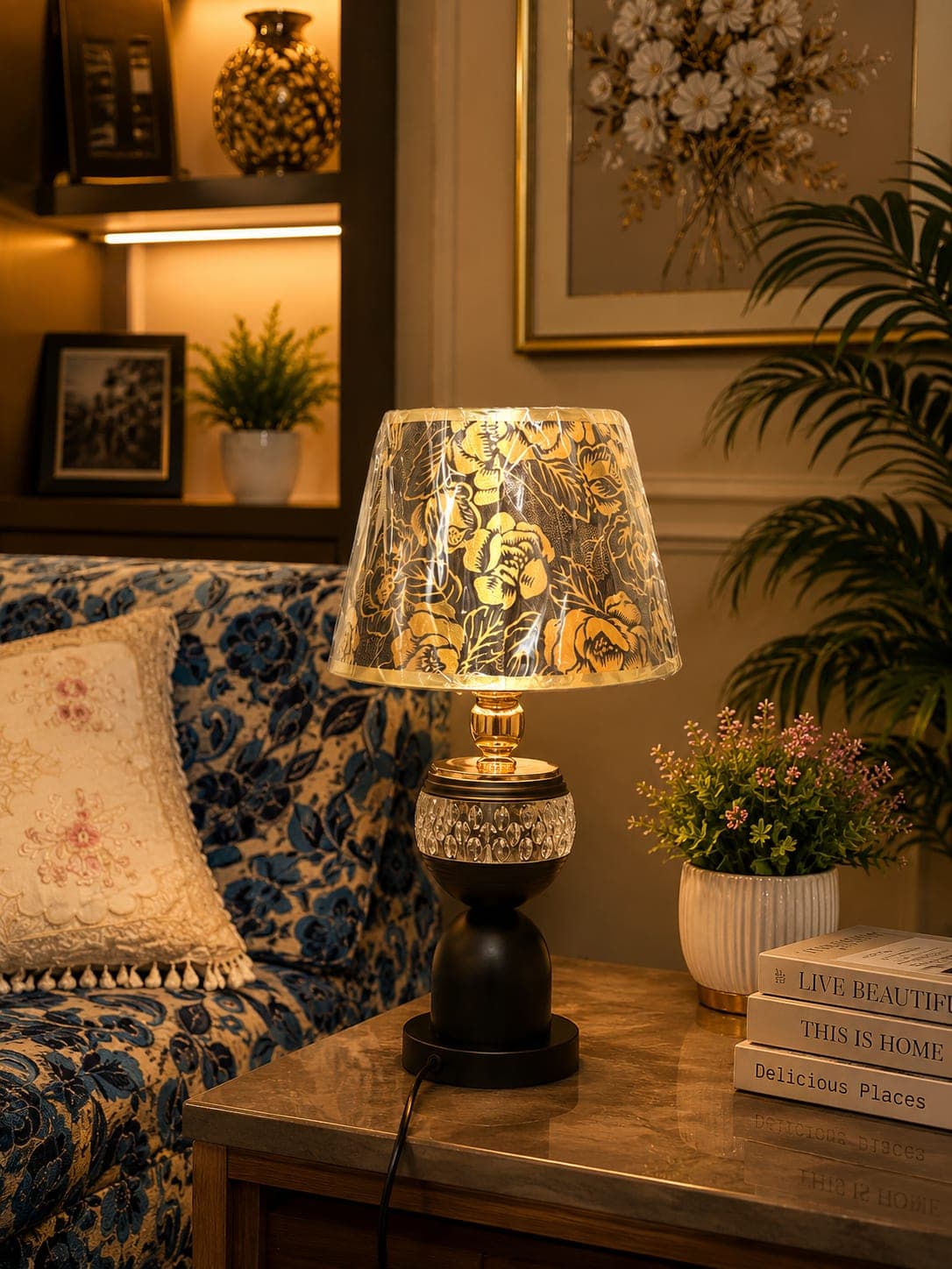 Premium Black & Gold Table Lamp